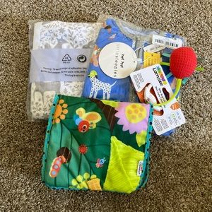 NWT Baby pajama Bundle 0-6 months and toy